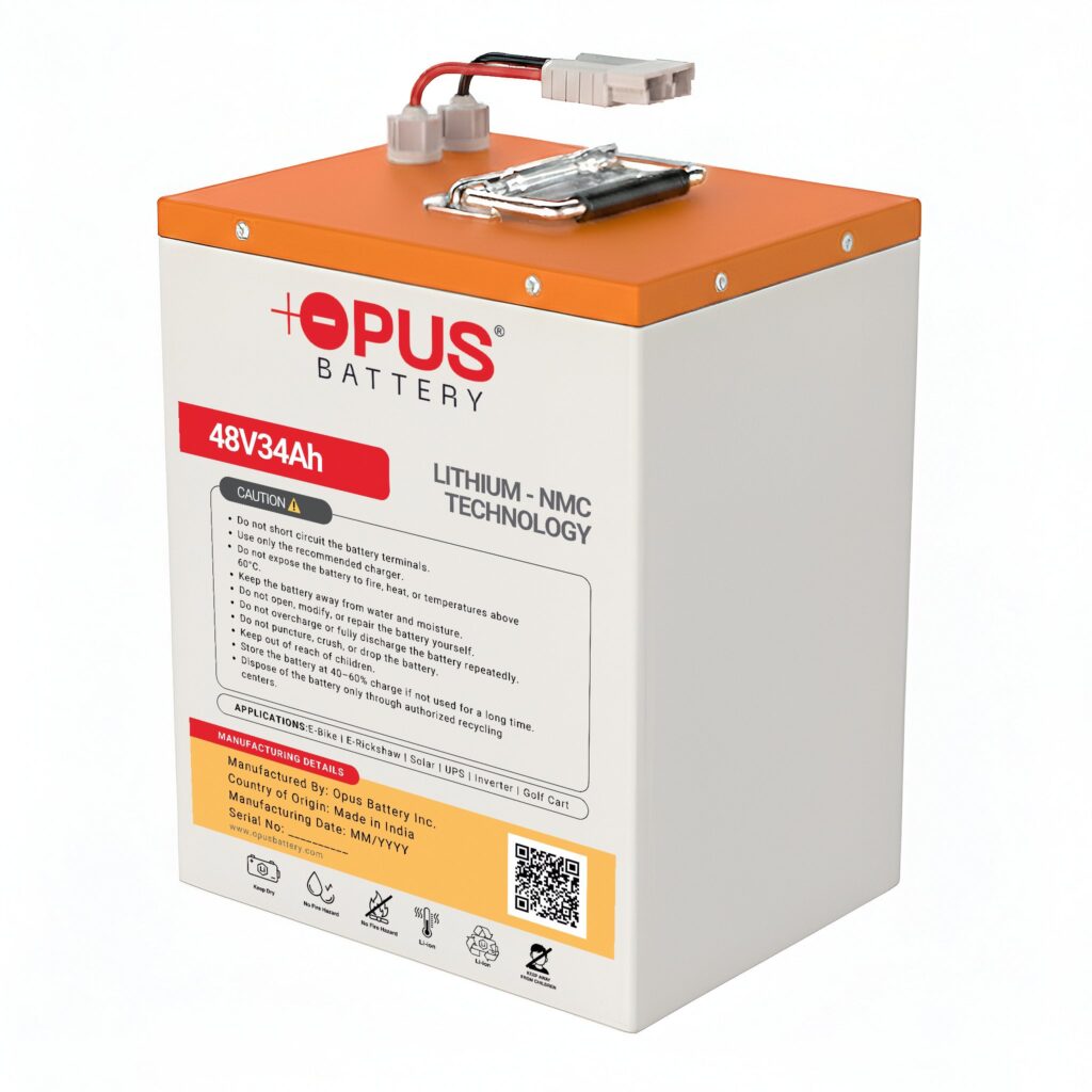 48V 35Ah Lithium Battery for E-Bike, Solar & UPS
