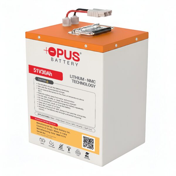 51V 30Ah Lithium Battery for Hero Electric Optima NVX