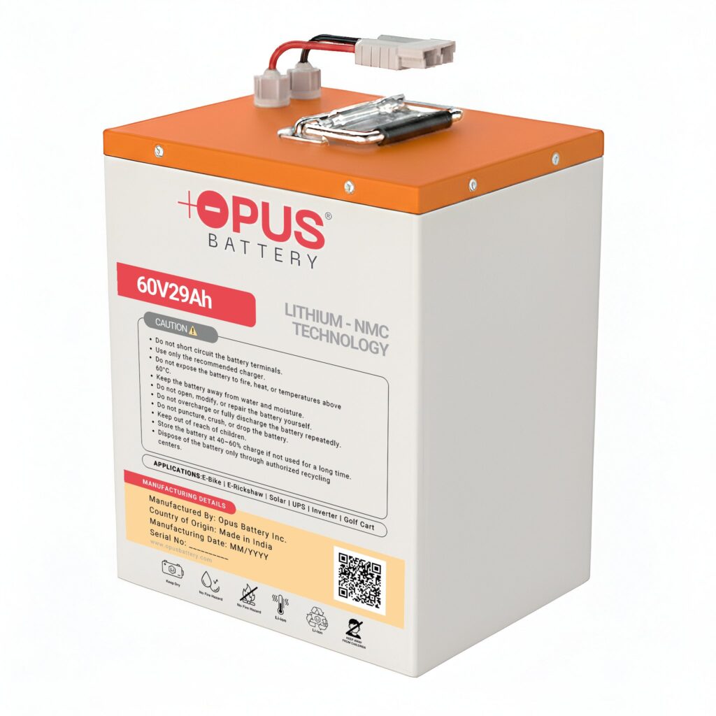 60V 29Ah Lithium Battery for Okinawa Ridge Plus